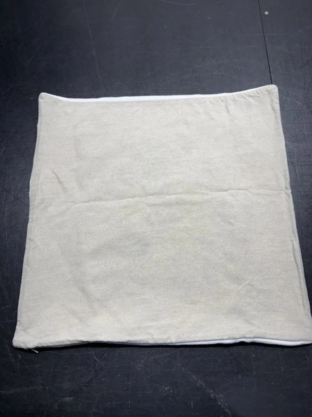 Pottery Barn 22” Embroidered Chenille Christmas Pillow Cover Holly Snowflake